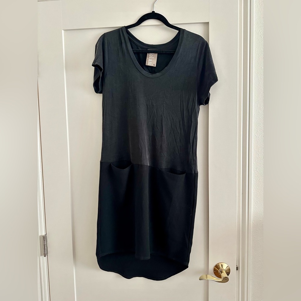 DOLAN Anthropologie Left Coat Collection Loren Tunic Shift Dress, Black, XS